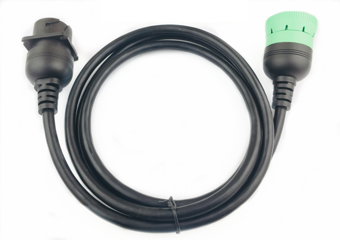 Green Type 2 J1939 to Black Type 1 J1939 Extetnion Cable