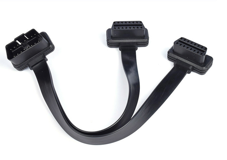 OLLGEN 1ft/30cm OBD2 J1962 Male to Open End OBDII 16 Pin